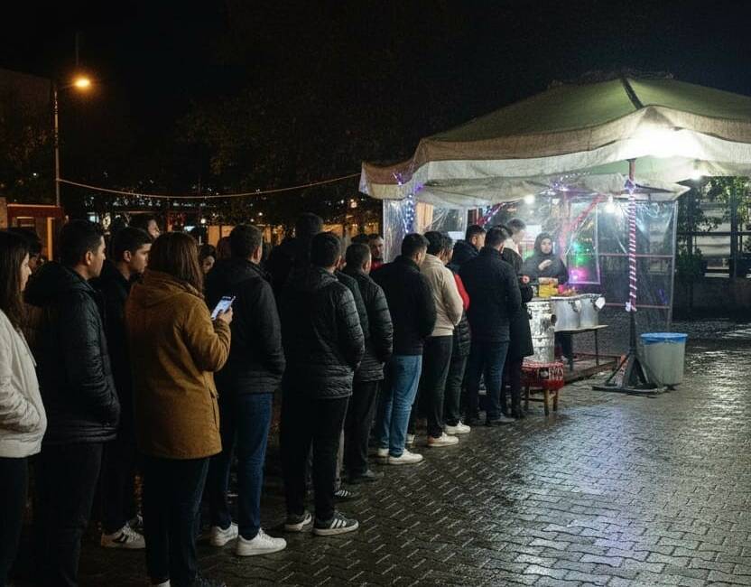 Diyarbakır’ın Kayapınar ilçesinde geleneksel halka tatlıları üreten bir tatlıcı, glikoz