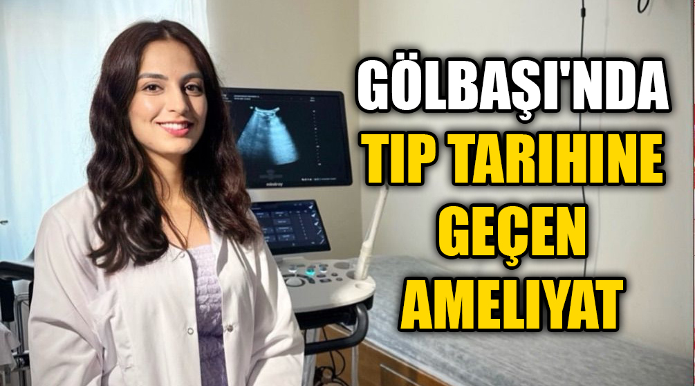 Gölbaşı’nda tıp tarihine geçen ameliyat Adıyaman’ın Gölbaşı ilçesinde ilk defa kapalı (Laparoskopik) yöntemle miyom ameliyatı