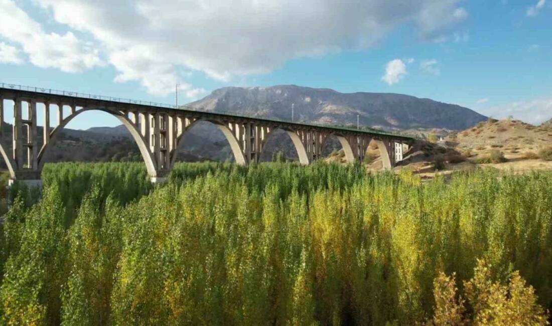 Gölbaşı’ndaki Alman Köprüsü’nün etrafında renk cümbüşü Adıyaman’ın Gölbaşı ilçesindeki Alman köprüsü, sonbahar renkleriyle ayrı bir güzelliğe