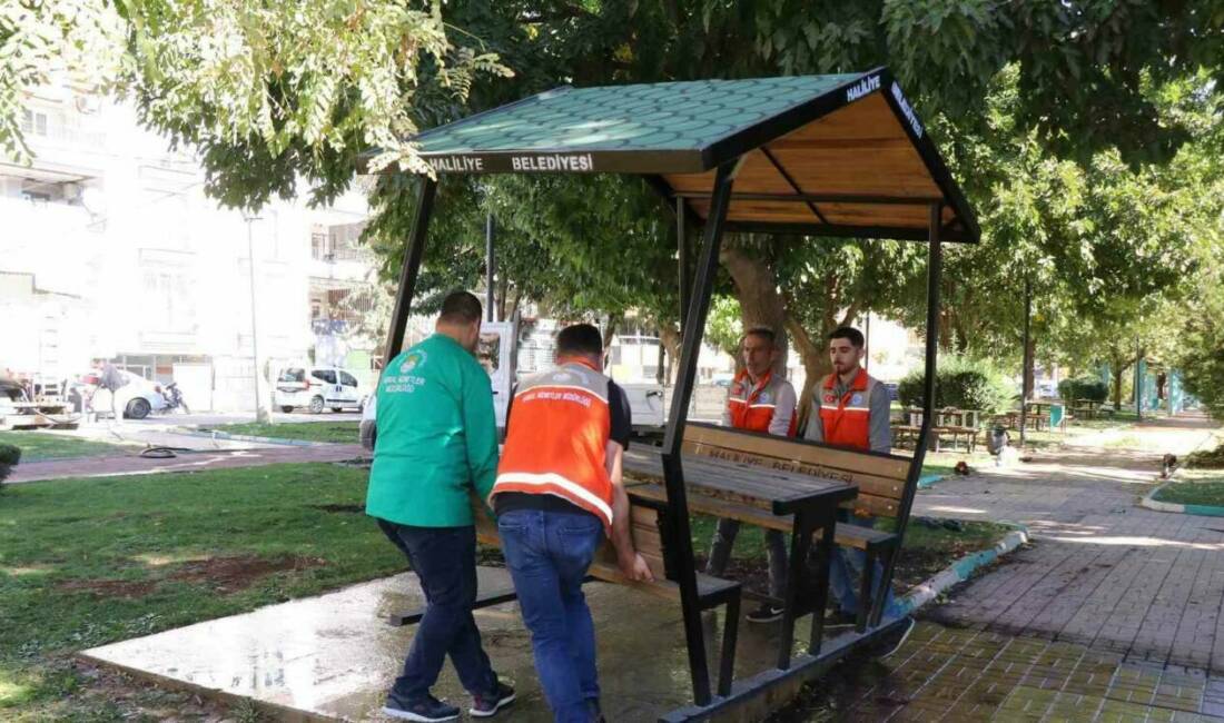 Haliliye Belediyesi ilçedeki parkları yeniliyor Haliliye Belediyesi, ilçe genelinde parkların yenilenmesi, peyzaj düzenlemesi ve ağaçlandırma