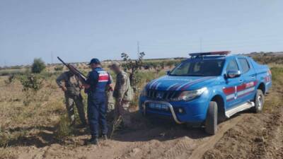 Gaziantep’te avlanma izni almadan avlandığı tespit edilen şahıs hakkında jandarma