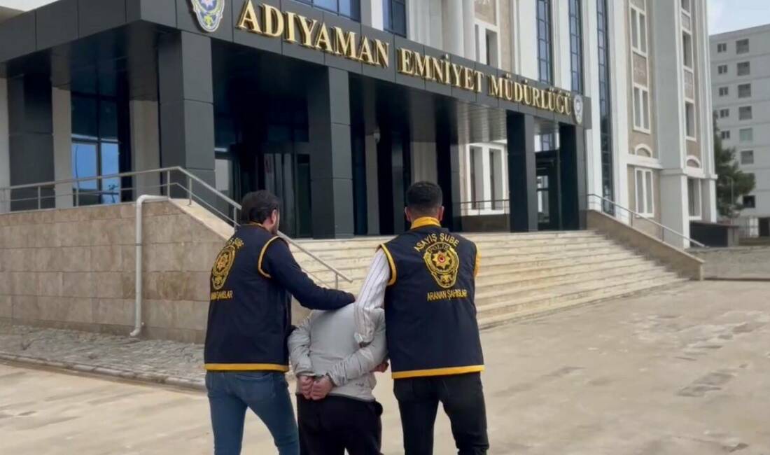 Adıyaman'da, hakkında 12 yıl kesinleşmiş hapis cezası bulunan M.A. isimli