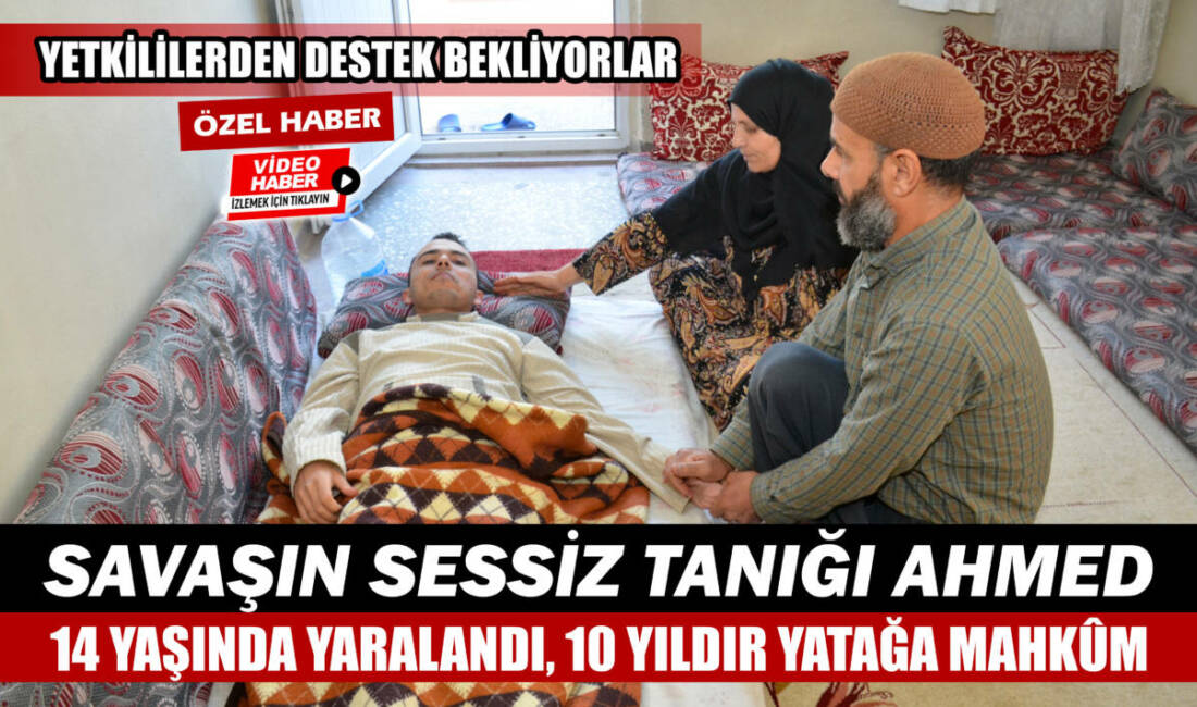 Suriye’de Esad rejiminin bombasıyla yaralanan Ahmed Elhasan, 14 yaşında felç