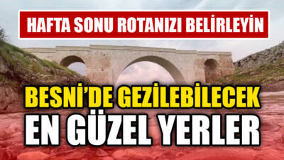 Tarihi, doğal ve kültürel zenginlikleriyle dikkat çeken Besni, hafta sonu