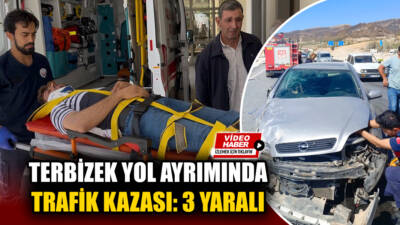 Besni-Terbizek yol ayrımında meydana gelen trafik kazasında 3 kişi yaralandı.