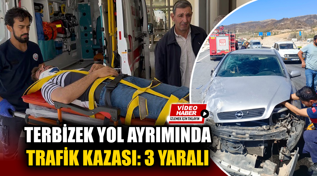 Besni-Terbizek yol ayrımında meydana gelen trafik kazasında 3 kişi yaralandı.