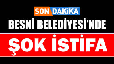 Besni Belediyesinde şok istifa yaşandı. Başkan Yardımcısı sağlık sorunlarını gerekçe