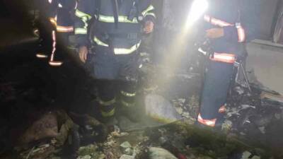 Mardin'in Kızıltepe ilçesinde Tepebaşı Mahallesi'nde bir apartmanın birinci katında çıkan