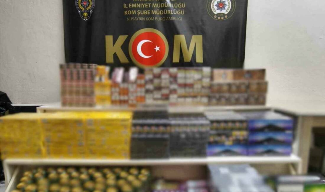Mardin'in Artuklu ve Nusaybin ilçelerinde düzenlenen operasyonlarda kaçak ürünler ele