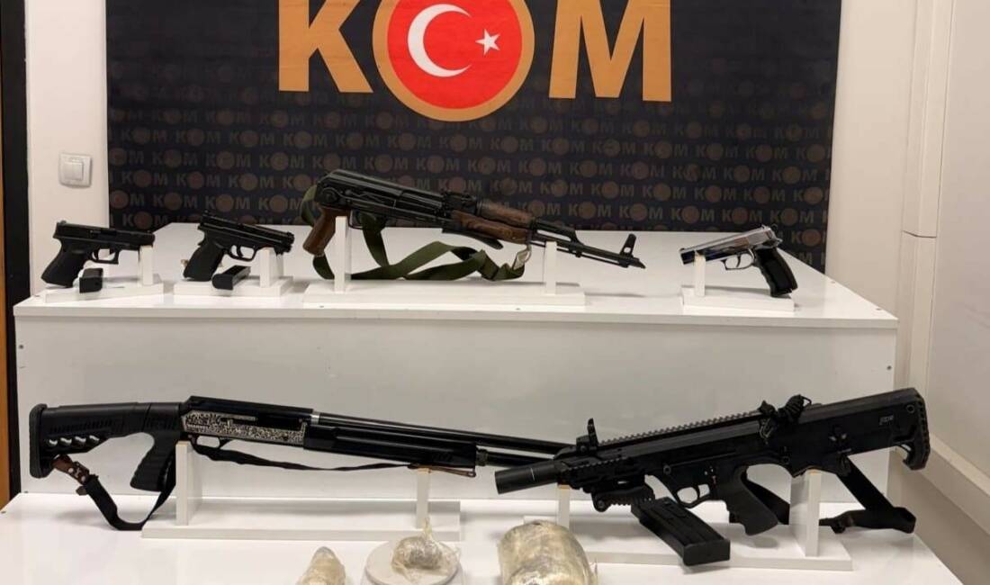 Mardin'de polis ekipleri tarafından düzenlenen operasyonda yasa dışı silah ticareti