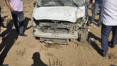 Mardin'in Kızıltepe ilçesinde meydana gelen trafik kazasında hafif ticari araç