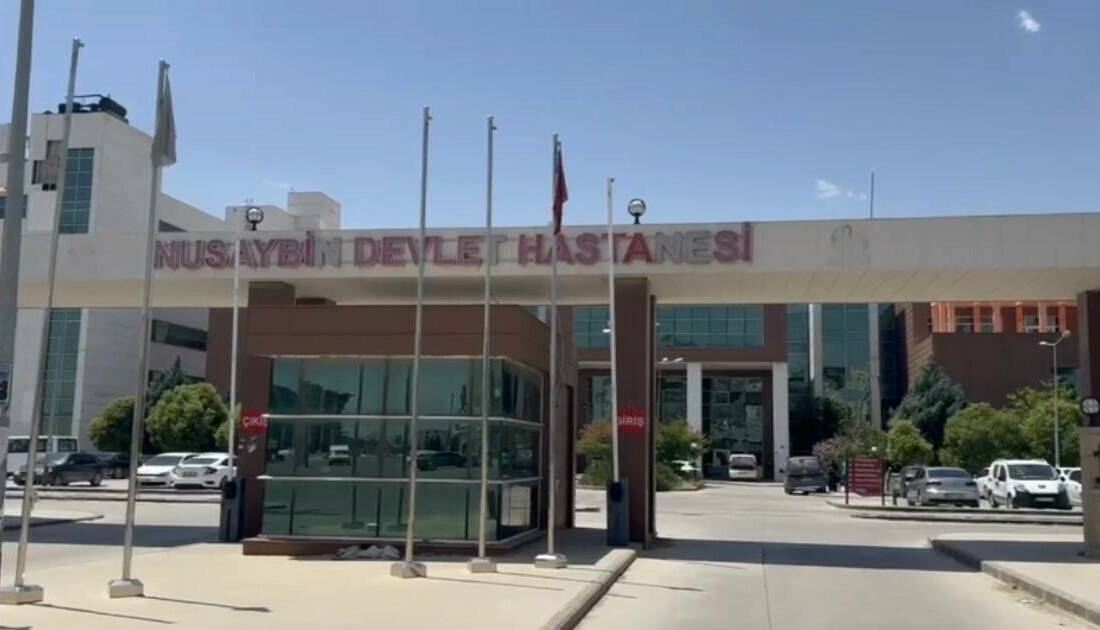 Mardin'in Nusaybin ilçesinde dağlık bir alanda bir erkeğe ait yanmış