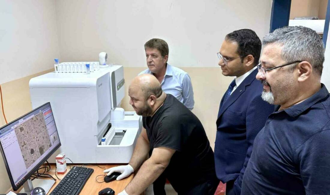 Mardin'in Midyat İlçe Devlet Hastanesi, mikrobiyoloji laboratuvarına kazandırılan otomatik gaita
