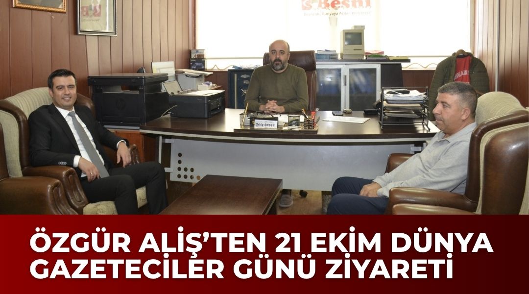 Ziraat Bankası Besni Şube Müdürü Özgür Aliş, 21 Ekim Dünya
