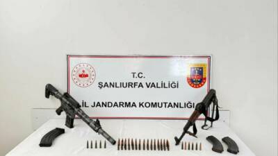 Şanlıurfa'da jandarma ekipleri yasa dışı silah ve mühimmatla mücadele kapsamında