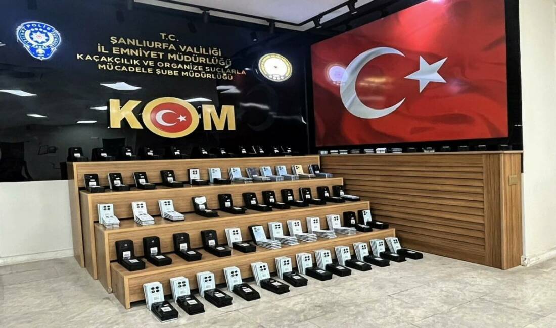 Şanlıurfa'da polis ekipleri tarafından yapılan operasyonda 645 adet gümrük kaçağı