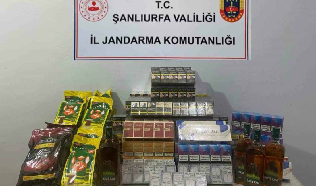 Şanlıurfa’da kaçakçılara operasyon Şanlıurfa İl Jandarma Komutanlığı ekipleri, tütün ve alkol kaçakçılığıyla mücadele