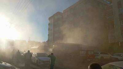 Şanlıurfa'nın Haliliye ilçesinde Ulubatlı Mahallesi'nde bulunan bir medikal malzeme deposunda