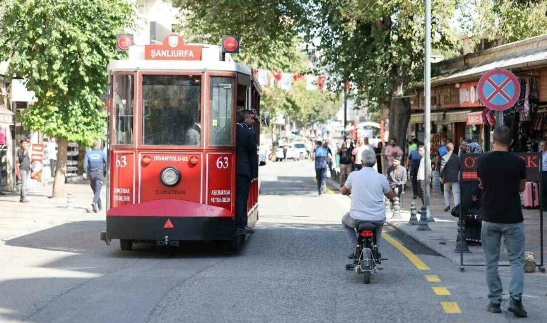 Şanlıurfa'da Büyükşehir Belediyesi tarafından hayata geçirilen nostaljik tramvay projesi, Divanyolu