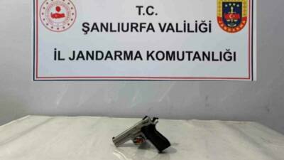 Şanlıurfa'nın Viranşehir ilçesinde jandarma ekipleri tarafından yapılan operasyonda ruhsatsız bir