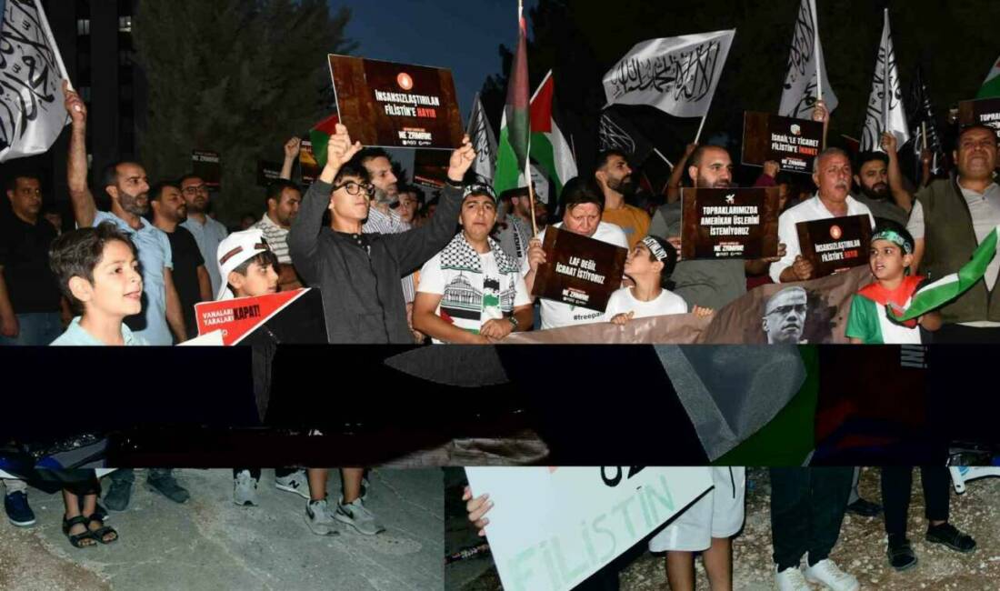 Şanlıurfa'nın Siverek ilçesinde Uluslararası Sumud Filosu'na yönelik saldırıları kınamak ve