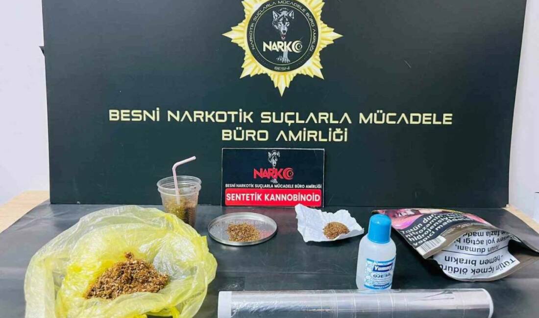 Besni ilçesinde yapılan uyuşturucu operasyonunda 3 şahıs tutuklandı. Operasyon sonucunda