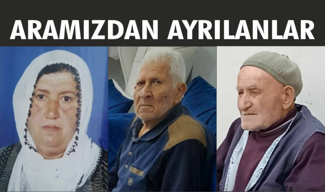 ARAMIZDAN AYRILANLAR 14-15.11.2025 14-15.11.2025 Cuma, Cumartesi gününe ait Besni’de Vefat Edenler köşesi.
