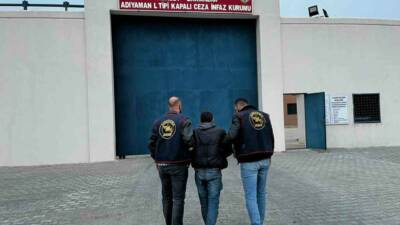 Adıyaman'da 13 yıl 8 ay kesinleşmiş hapis cezası olan zanlı,