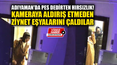 Adıyaman Yeni Mahallede yaşanan hırsızlık olayı, görenleri şaşkına çevirdi. Hırsızlar