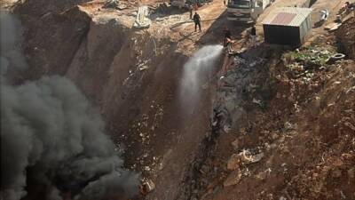 Adıyaman’da atık malzemelerin tutuşması sonucu çıkan yangın korkuttu.
