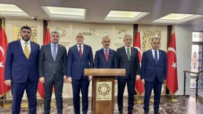 Ulaştırma ve Altyapı Bakanı Abdulkadir Uraloğlu ve Çalışma ve Sosyal