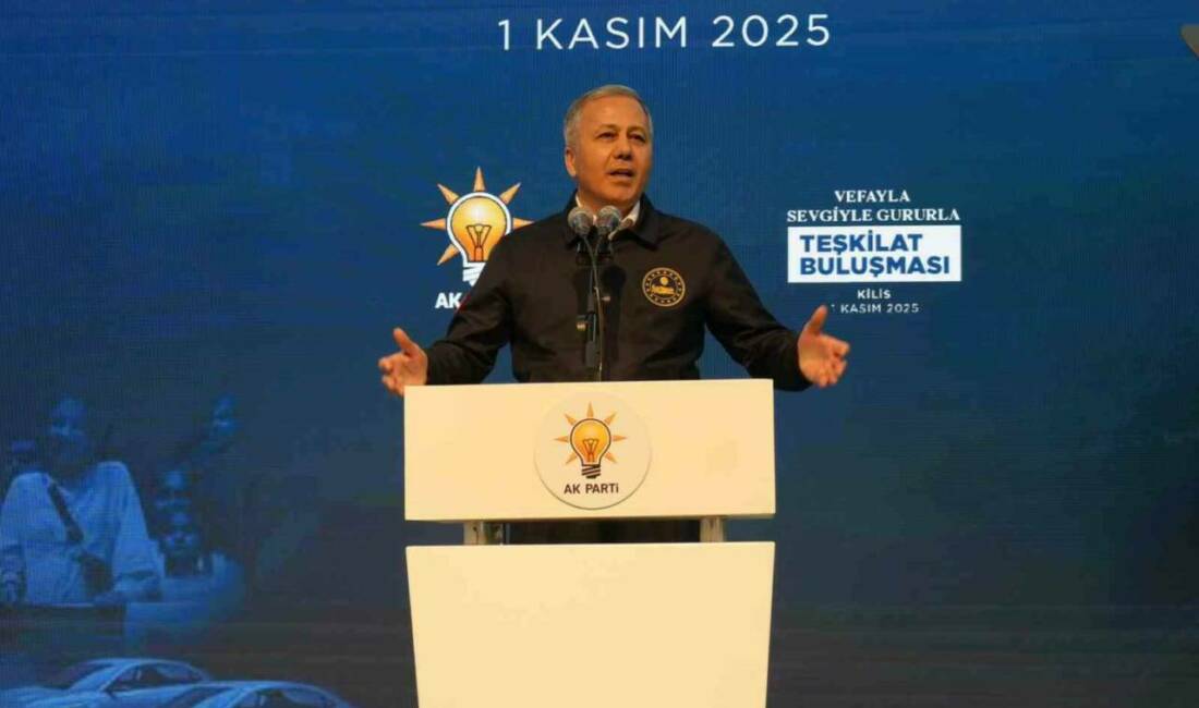 İçişleri Bakanı Ali Yerlikaya, Kilis’te AK Parti teşkilatıyla bir araya