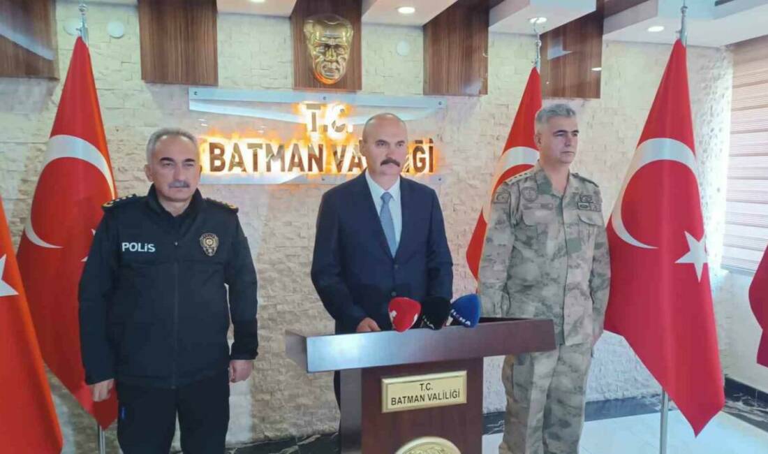 Batman Valisi Canalp: “Asayiş olaylarında son 1 yıllık dönemde yüzde 10’luk azalma meydana gelmiştir” Batman Valisi Ekrem Canalp, "2025 yılının ilk 10 ayında asayiş