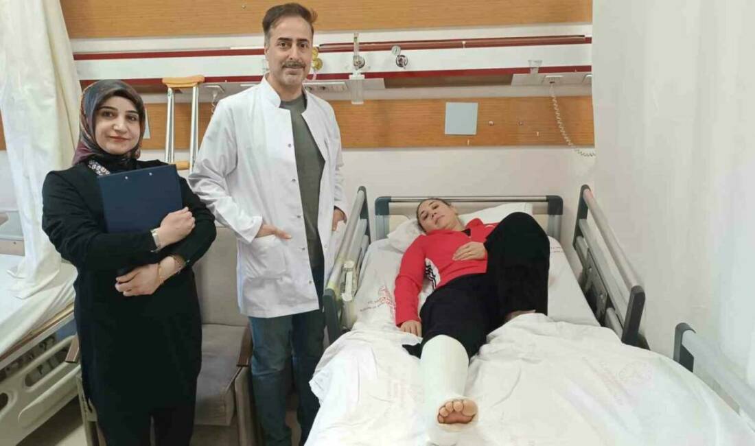 Milli sporcu Aylin Göz İştin, Batman’da aşil tendonu yırtılması sonucu