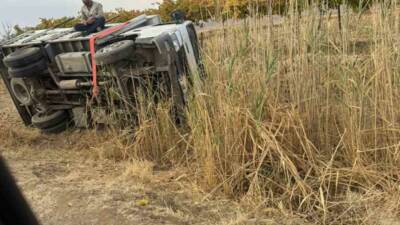 Batman'ın Gercüş ilçesinde 5 kişinin bulunduğu bir kamyonetin kaza yaparak