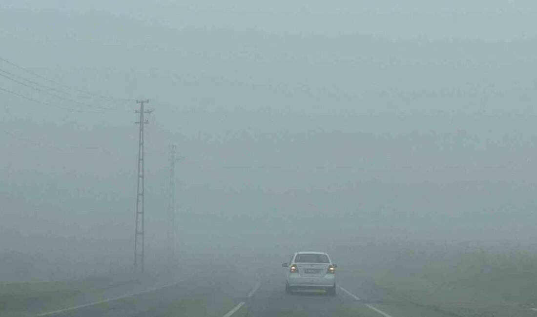 Batman şehir merkezinde sabahın erken saatlerinde meydana gelen yoğun sis,