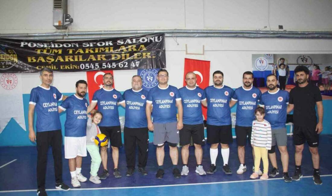 Ceylanpınar Kaymakamlığı tarafından düzenlenen voleybol turnuvası, 19 kurum ve Sivil