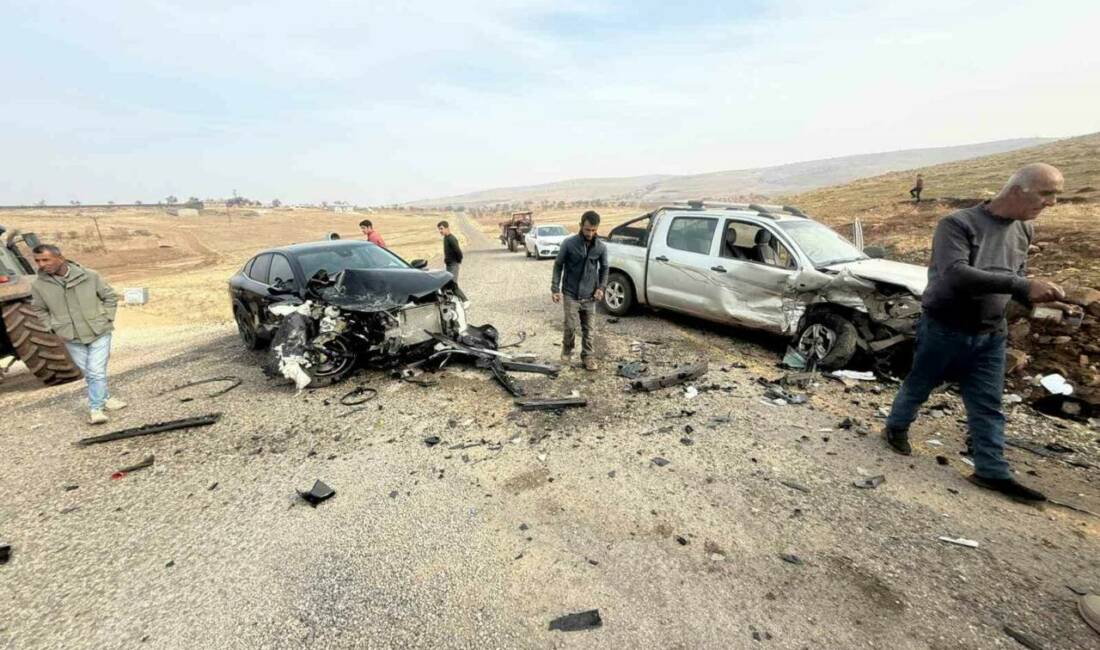 Diyarbakır'ın Çınar ilçesinde kırsal Karabudak Mahallesi'nde meydana gelen trafik kazasında