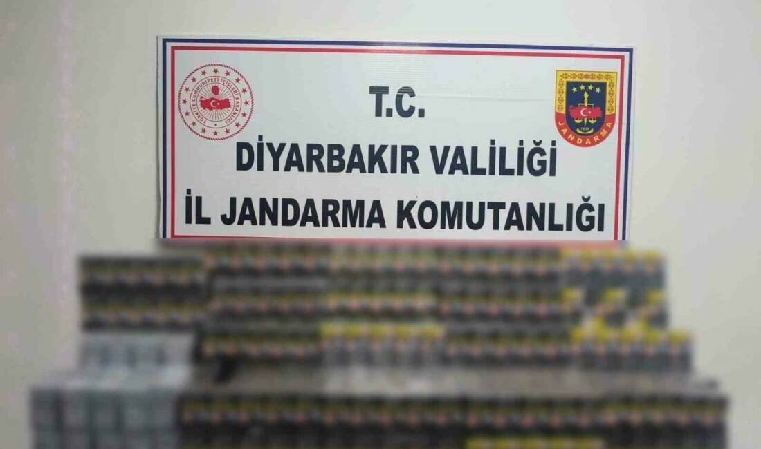 Diyarbakır'da jandarma ekipleri tarafından düzenlenen operasyonlarda Kaçakçılıkla Mücadele Kanunu'na muhalefet