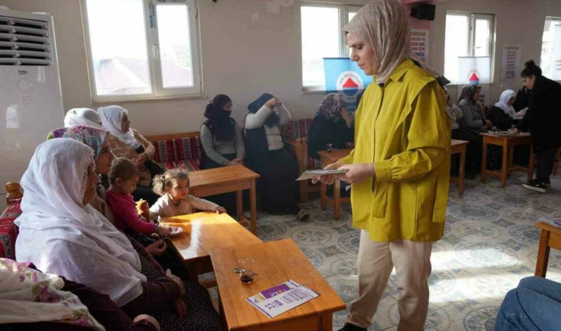 Diyarbakır’da kadına yönelik şiddete karşı farkındalık etkinliği Diyarbakır Büyükşehir Belediyesi, Hani ilçesi Uzunlar Mahallesi'nde Kadına Yönelik Şiddete