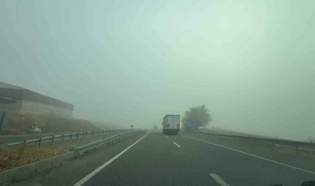 Diyarbakır'da sabah saatlerinde yoğun sis nedeniyle görüş mesafesi 30 metreye