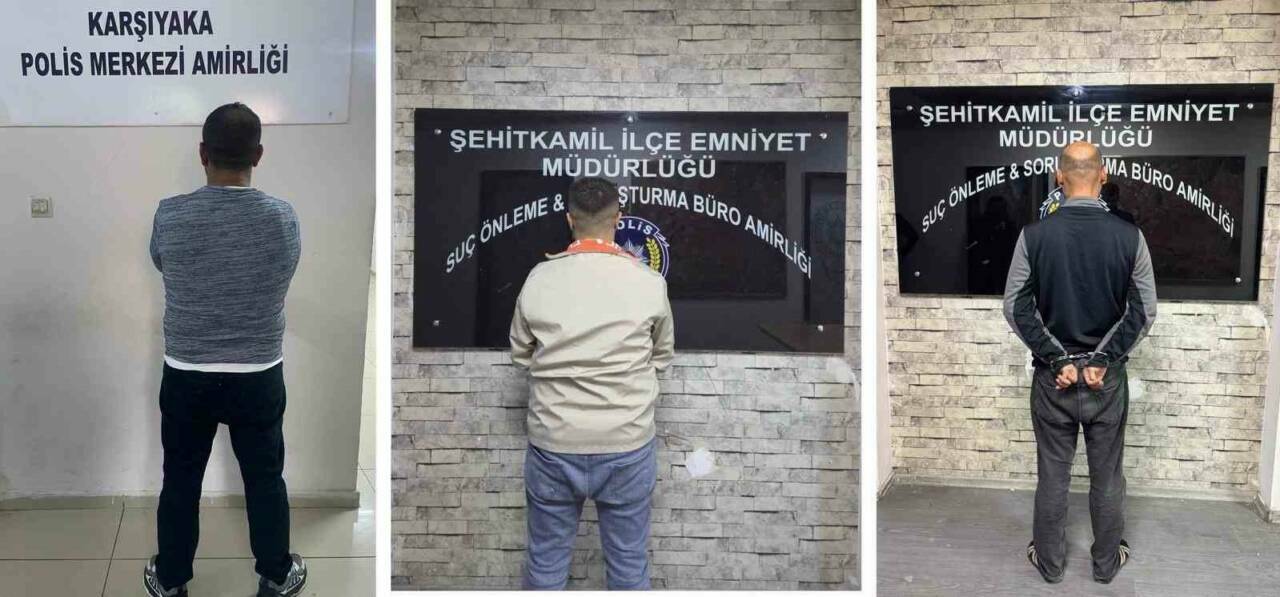 Gaziantep polis ekipleri, aranan şahısların yakalanması için operasyon düzenledi. Operasyon