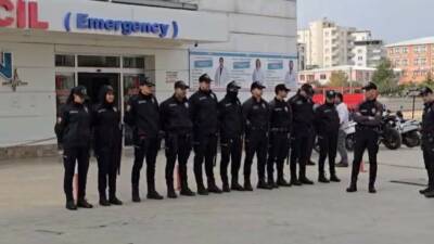 Gaziantep'in Nizip ilçesinde karısını öldüren katil zanlısı polis ekiplerince silahla