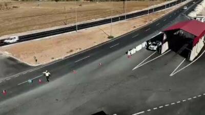 Batman’da Gercüş İlçe Jandarma Komutanlığı Trafik Ekipleri, drone destekli bir