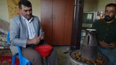 Batman’ın Gercüş ilçesinde kış mevsiminin vazgeçilmez yemişlerinden biri olan organik