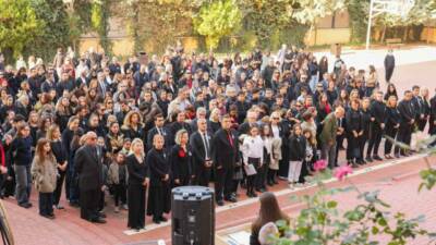 Atatürk’ü anma haftası çerçevesinde Gaziantep Kolej Vakfı Özel Okullarında düzenlenen