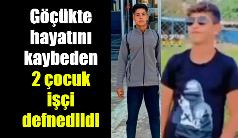 Göçükte hayatını kaybeden 2 çocuk işçi defnedildi Şanlıurfa'nın Haliliye ilçesinde beton dökümü sırasında çöken inşaatta 15 ve