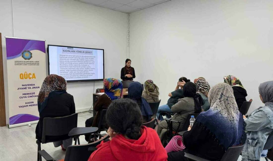 Kadınlar farkındalık atölyelerinde buluştu Diyarbakır Büyükşehir Belediyesi, Kadına Yönelik Şiddete Karşı Uluslararası Mücadele Günü