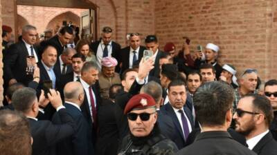 Irak KDP lideri Mesut Barzani, Şırnak'ta düzenlenen Melaye Ciziri Sempozyumu'na