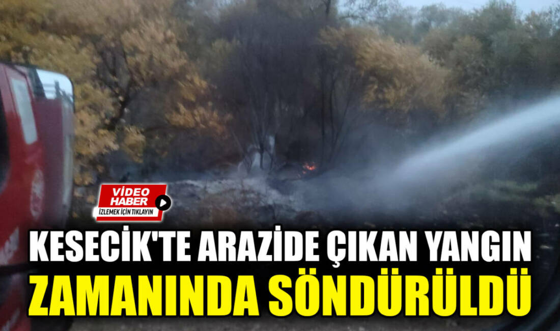 Kesecik’te Arazide Çıkan Yangın Zamanında Söndürüldü Besni'ye bağlı Kesecik Köyü Yemlice mezrasında arazide çıkan yangına hızlı